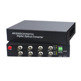8 port 2MP Video over fiber Extender Uncompressed Lossless, HD video fiber converters RS485 PTZ FC Singlemode up 20Km, support 1080p 960p HD TVI CVI AHD and analog Cameras ,A set